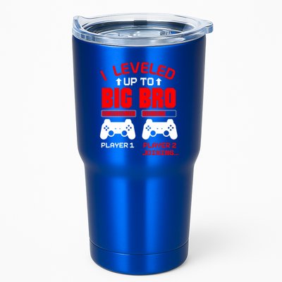 Leveled Up To Big Bro New Big Brother Gamer Gift Announcement Tumbler