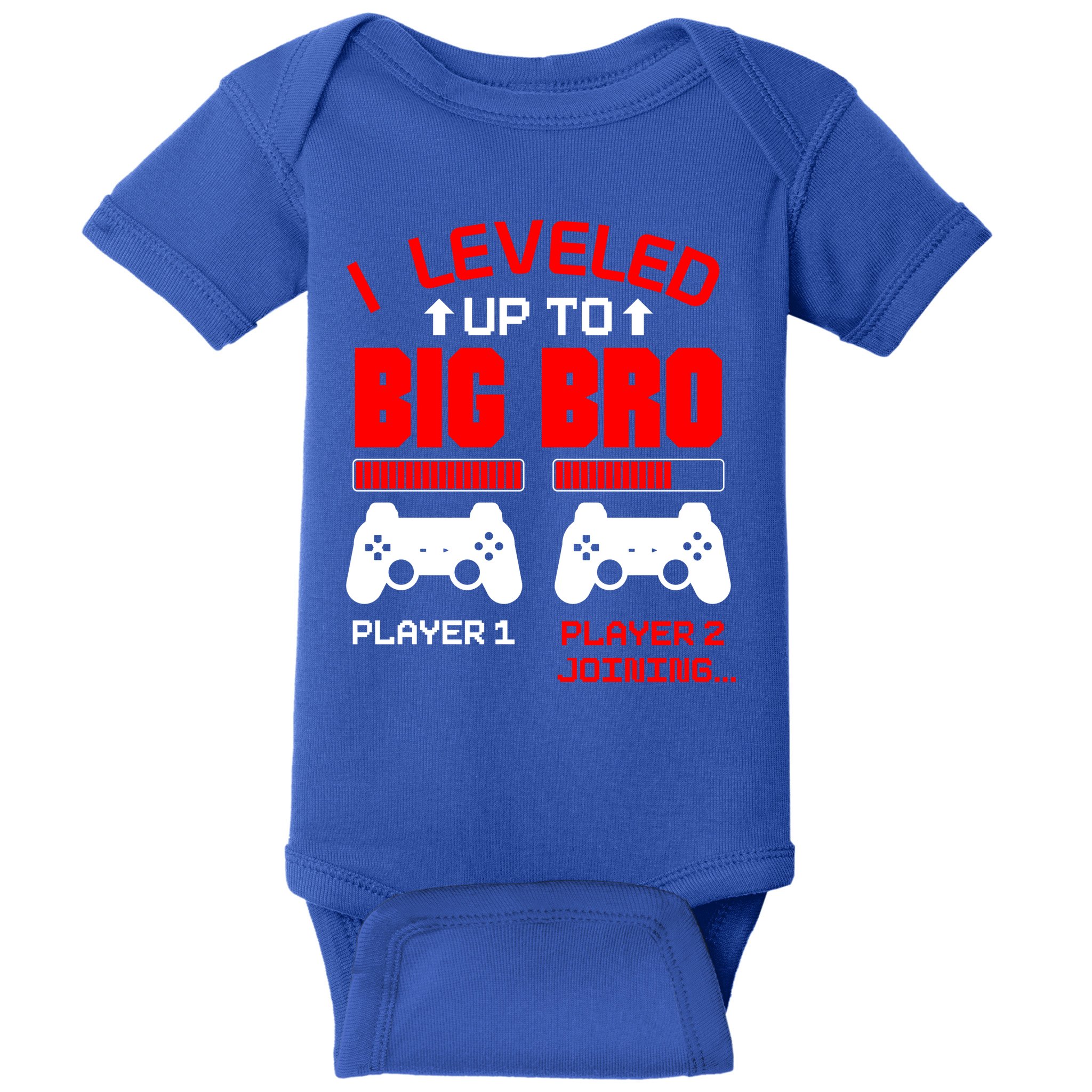 Leveled Up To Big Bro New Big Brother Gamer Gift Announcement Baby Bodysuit