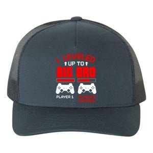 Leveled Up To Big Bro New Big Brother Gamer Gift Announcement Yupoong Adult 5-Panel Trucker Hat