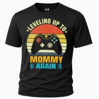 Leveling Up To Mommy Again Promoted To Newly Mommy Cooling Performance Crew T-Shirt