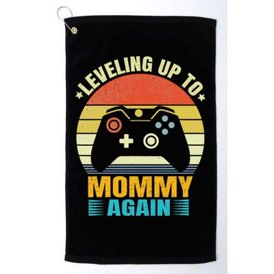 Leveling Up To Mommy Again Promoted To Newly Mommy Golf Towel