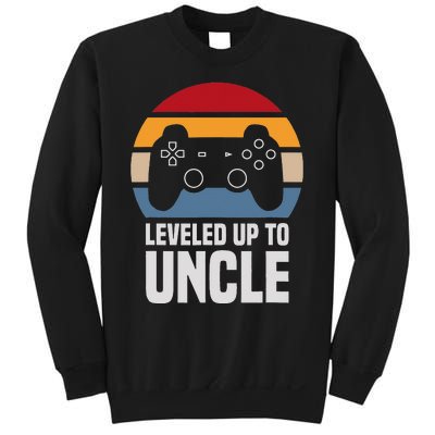 Leveled Up To Uncle Gift Gamer Gaming Pregnancy Announcement Sweatshirt