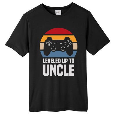 Leveled Up To Uncle Gift Gamer Gaming Pregnancy Announcement Tall Fusion ChromaSoft Performance T-Shirt