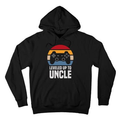 Leveled Up To Uncle Gift Gamer Gaming Pregnancy Announcement Tall Hoodie