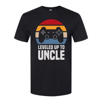 Leveled Up To Uncle Gift Gamer Gaming Pregnancy Announcement Softstyle® CVC T-Shirt