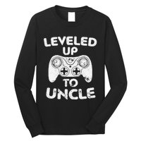 Leveled Up To Uncle Future Uncle Gift Long Sleeve Shirt