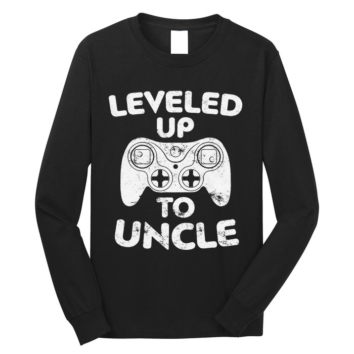 Leveled Up To Uncle Future Uncle Gift Long Sleeve Shirt