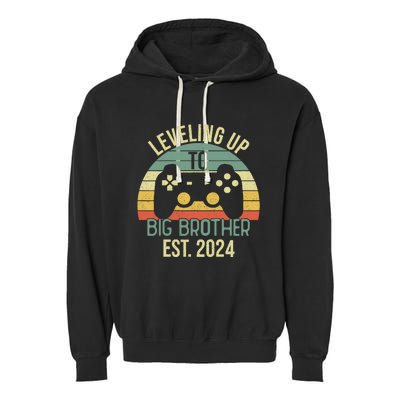 Leveling Up To Big Brother 2024 Promoted Big Brother 2024 Garment-Dyed Fleece Hoodie