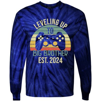 Leveling Up To Big Brother 2024 Promoted Big Brother 2024 Tie-Dye Long Sleeve Shirt