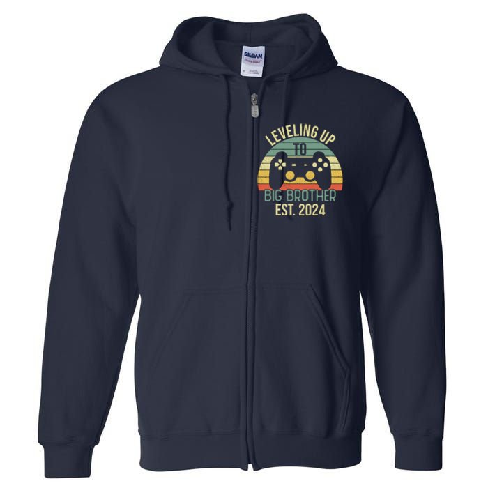 Leveling Up To Big Brother 2024 Promoted Big Brother 2024 Full Zip Hoodie