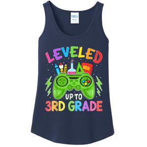 Leveled Up To 3rd Grade Gamer Back To School First Day Boy Ladies Essential Tank