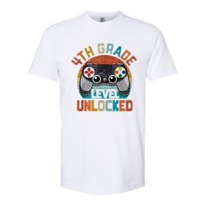 Leveled Up To 4th Grade Gamer Back To School First Day Boy Softstyle CVC T-Shirt