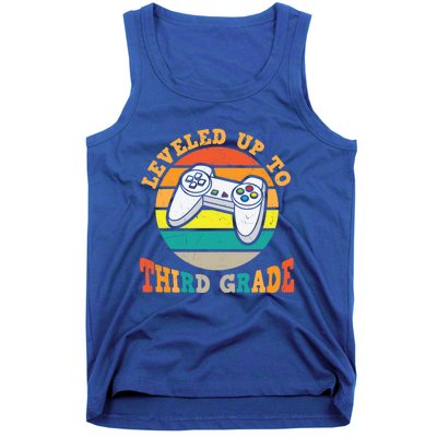 Leveled Up To Third Grade Cute 3Rd Grade Gift Tank Top