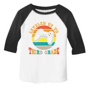 Leveled Up To Third Grade Cute 3Rd Grade Gift Toddler Fine Jersey T-Shirt