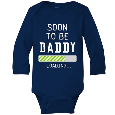 Leveled Up To Daddy Soon To Be Dad Father Gift Cute Gift Baby Long Sleeve Bodysuit