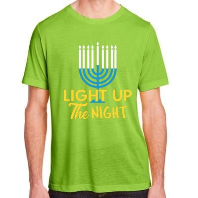 Light Up The Night Hanukkah Adult ChromaSoft Performance T-Shirt