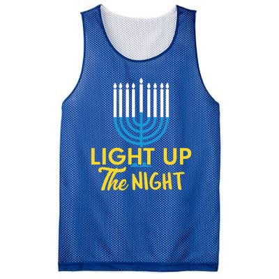 Light Up The Night Hanukkah Mesh Reversible Basketball Jersey Tank