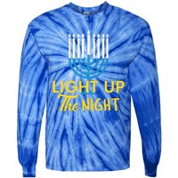 Light Up The Night Hanukkah Tie-Dye Long Sleeve Shirt