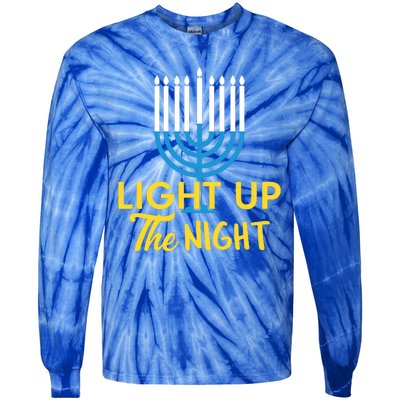 Light Up The Night Hanukkah Tie-Dye Long Sleeve Shirt