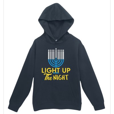 Light Up The Night Hanukkah Urban Pullover Hoodie