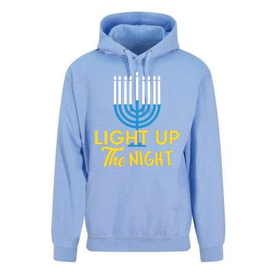 Light Up The Night Hanukkah Unisex Surf Hoodie