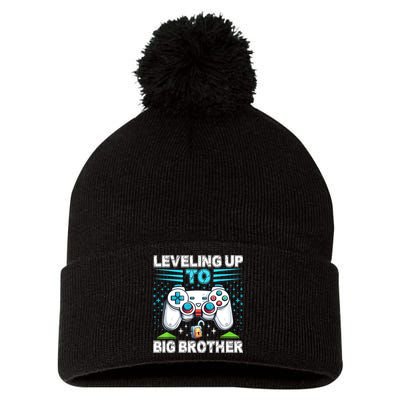 Leveling Up To Big Brother 2024 Funny Gamer Pom Pom 12in Knit Beanie