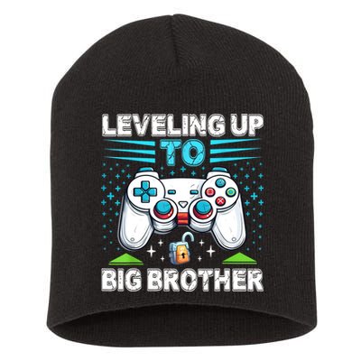 Leveling Up To Big Brother 2024 Funny Gamer Short Acrylic Beanie