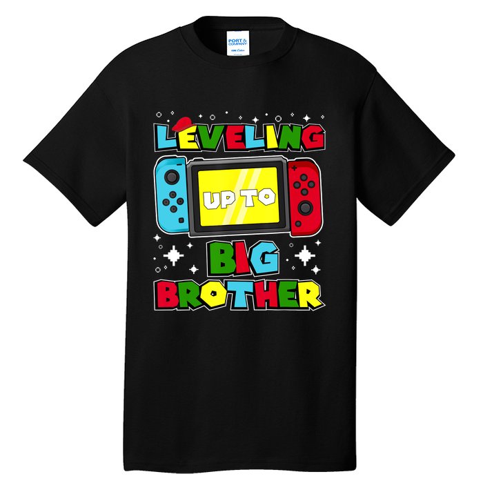 Leveling Up To Big Brother 2024 Gaming Boy Big Bro Tall T-Shirt