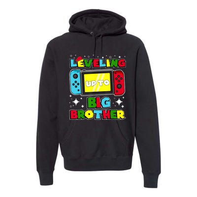 Leveling Up To Big Brother 2024 Gaming Boy Big Bro Premium Hoodie