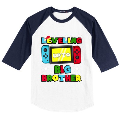 Leveling Up To Big Brother 2024 Gaming Boy Big Bro Baseball Sleeve Shirt