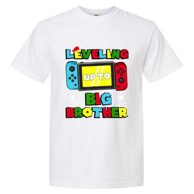 Leveling Up To Big Brother 2024 Gaming Boy Big Bro Garment-Dyed Heavyweight T-Shirt