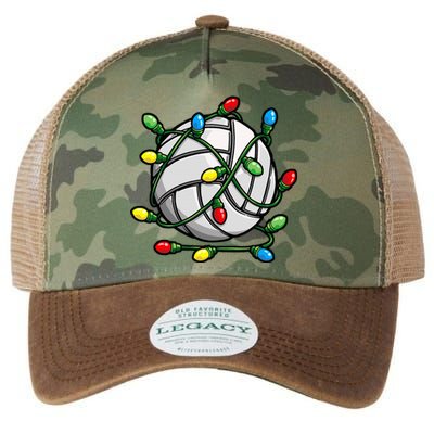 Light Up the Court with Volleyball Christmas Ball Legacy Tie Dye Trucker Hat