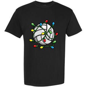 Light Up the Court with Volleyball Christmas Ball Garment-Dyed Heavyweight T-Shirt