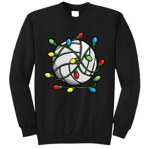 Light Up the Court with Volleyball Christmas Ball Sweatshirt