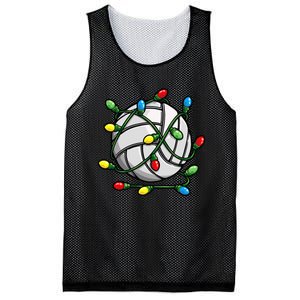 Light Up the Court with Volleyball Christmas Ball Mesh Reversible Basketball Jersey Tank