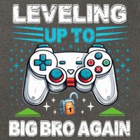 Leveling Up To Big Bro Again 2024 Cotton Canvas Backpack