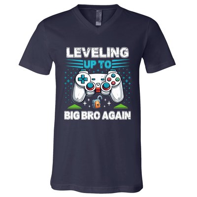 Leveling Up To Big Bro Again 2024 V-Neck T-Shirt