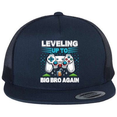 Leveling Up To Big Bro Again 2024 Flat Bill Trucker Hat