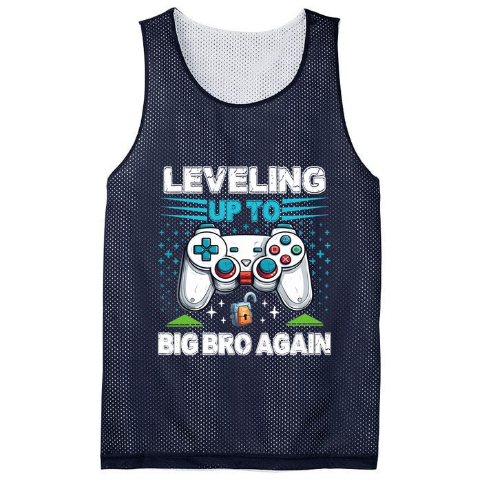 Leveling Up To Big Bro Again 2024 Mesh Reversible Basketball Jersey Tank