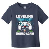 Leveling Up To Big Bro Again 2024 Toddler T-Shirt