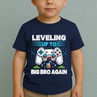 Leveling Up To Big Bro Again 2024 Toddler T-Shirt