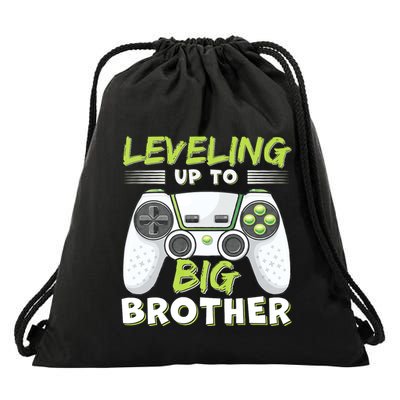 Leveling Up To Big Brother Drawstring Bag