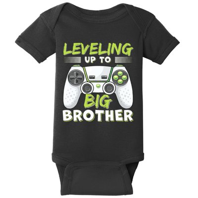 Leveling Up To Big Brother Baby Bodysuit