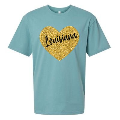 Louisiana Usa Travel Sueded Cloud Jersey T-Shirt