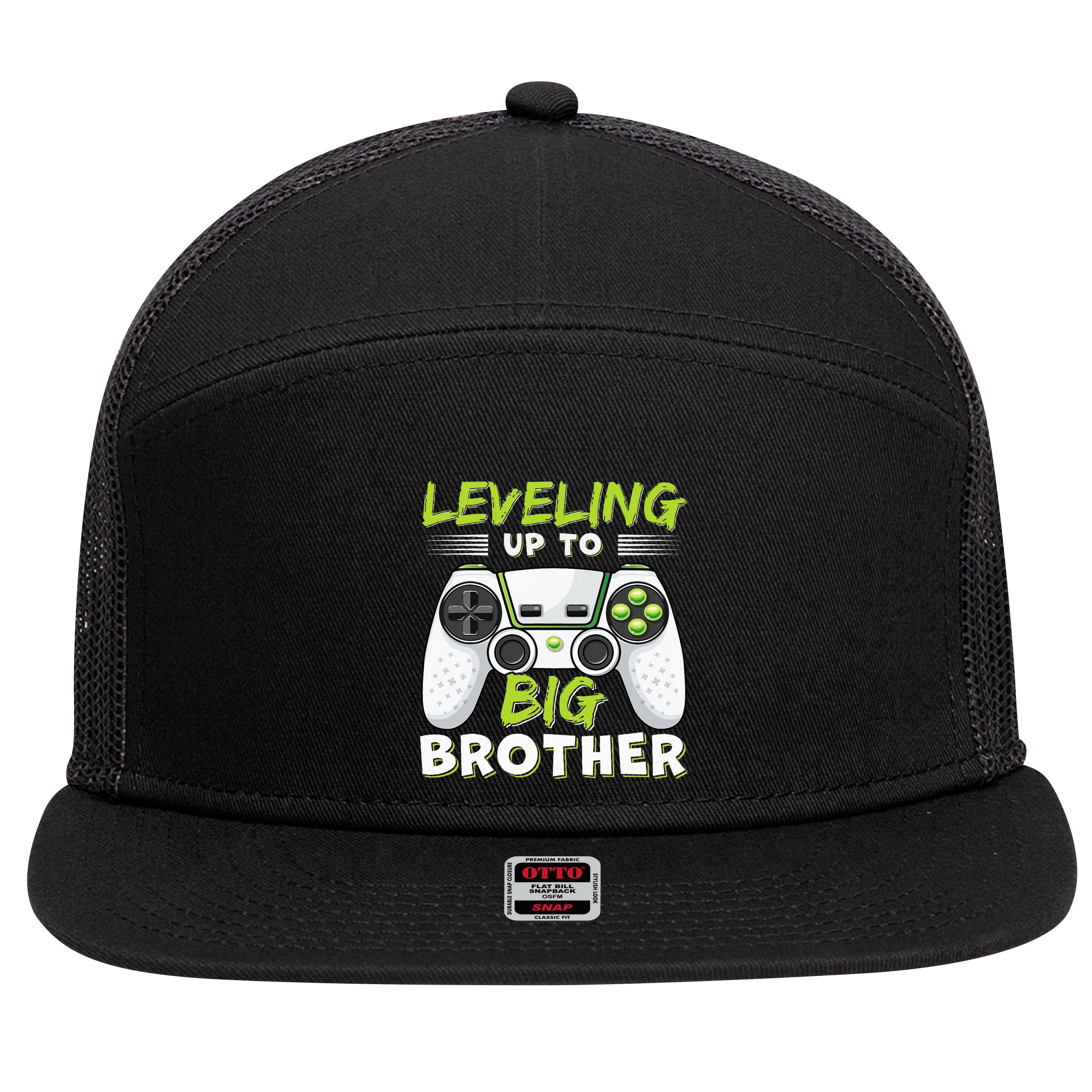 Leveling Up to Big Brother 7 Panel Mesh Trucker Snapback Hat