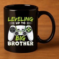 Leveling Up to Big Brother 11oz C Handle Ceramic Mug
