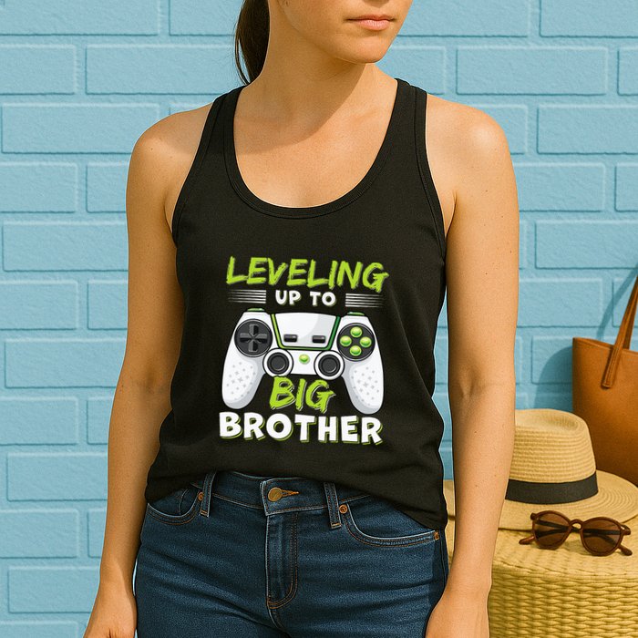 Leveling Up to Big Brother Womens Tank Top