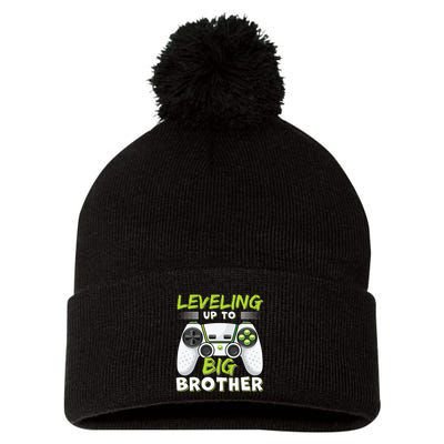 Leveling Up to Big Brother Pom Pom 12in Knit Beanie