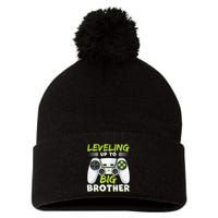Leveling Up to Big Brother Pom Pom 12in Knit Beanie