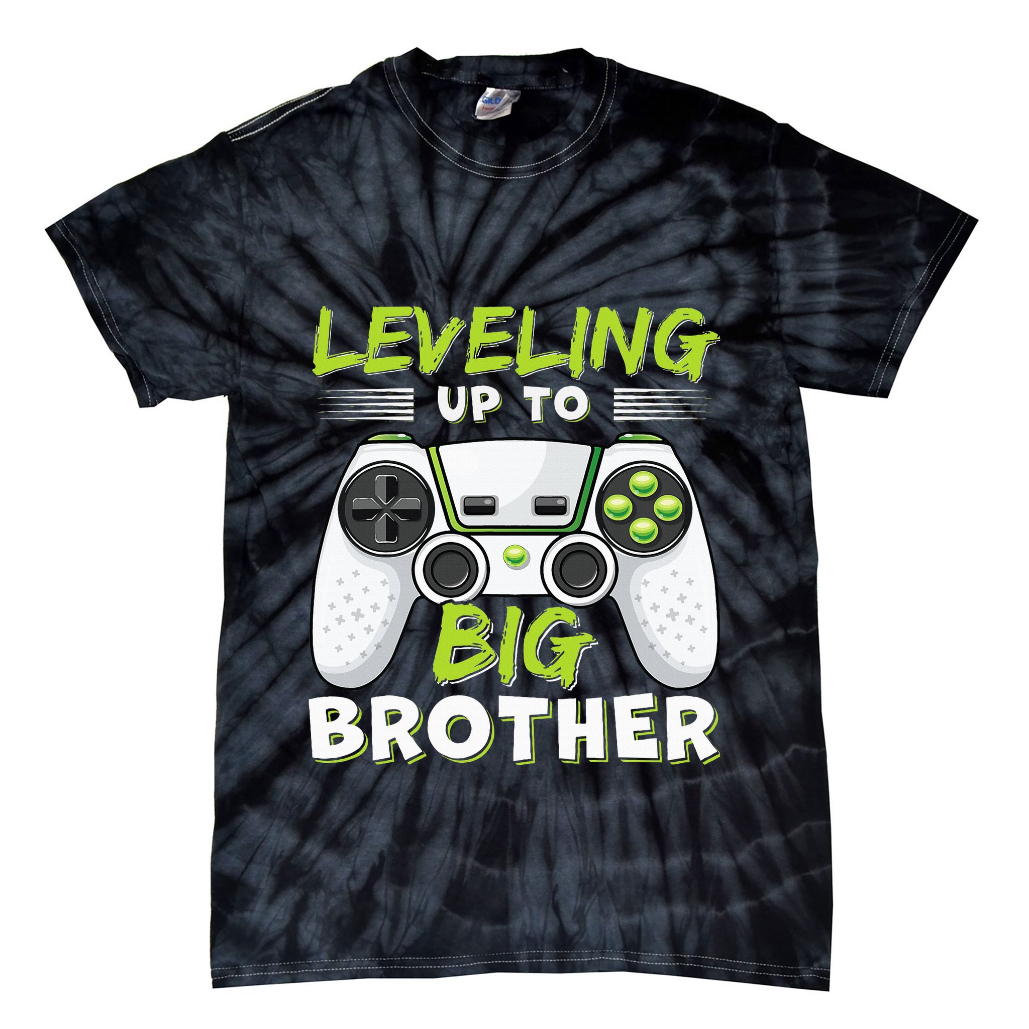 Leveling Up to Big Brother Tie-Dye T-Shirt